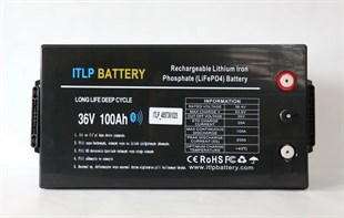 ITLP Battery 36v 100Ah LiFePO4 Akü